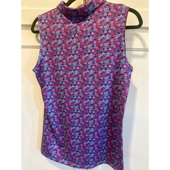 Bogey Bros Golf Co Womens Sleeveless Polo Shirt funny sports Geometric L spring - Picture 4 of 6